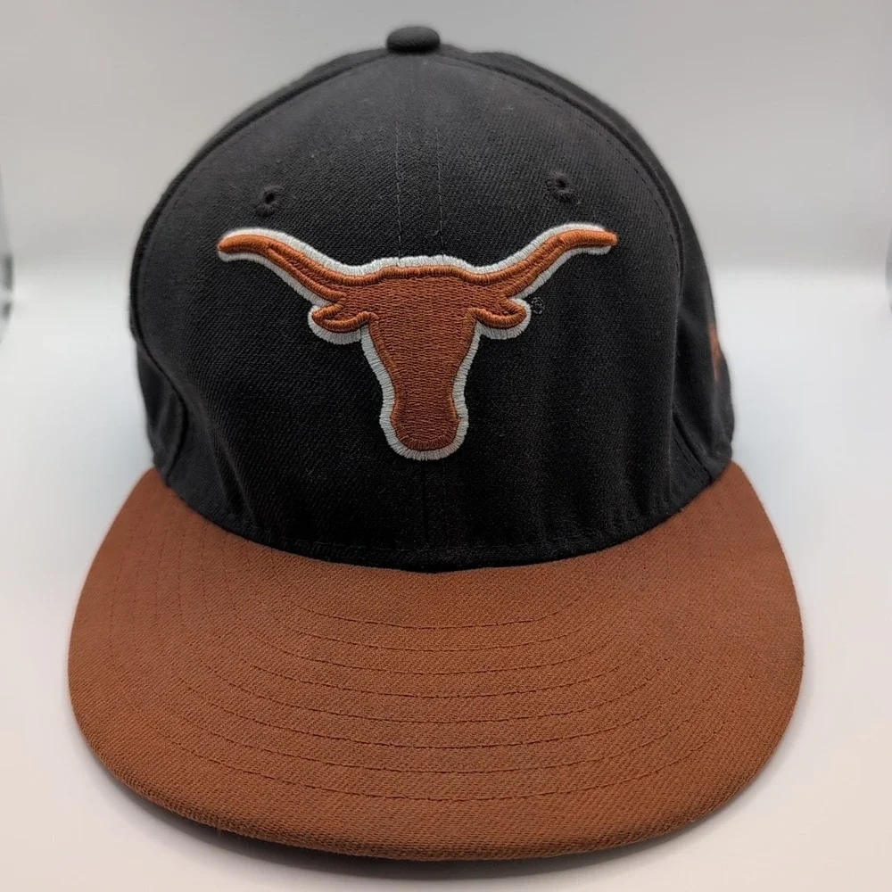 Texas Longhorn Fitted Ball Cap 59FIFTY Measures‎ 7.25